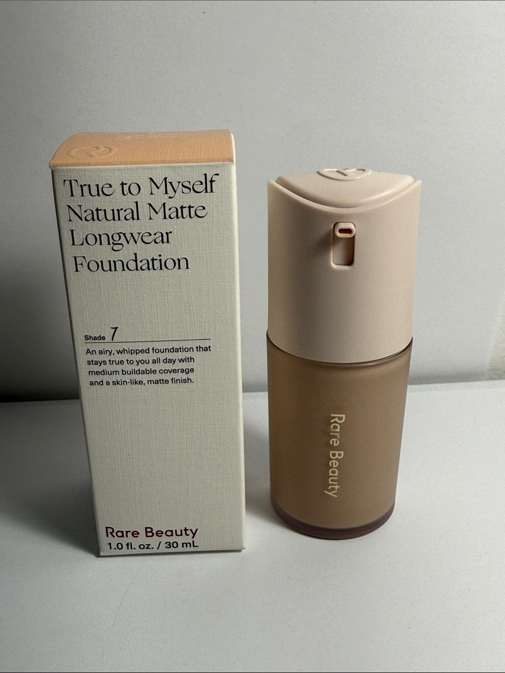 Rare Beauty True to Myself Natural Matte Longwear Foundation in Shade 7